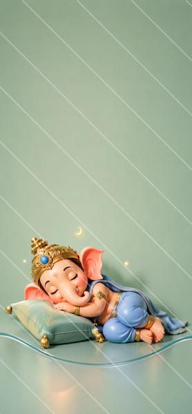 พระพิฆเนศน้อยพักผ่อน