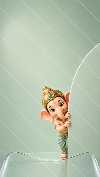 พระพิฆเนศน้อยแอบมอง